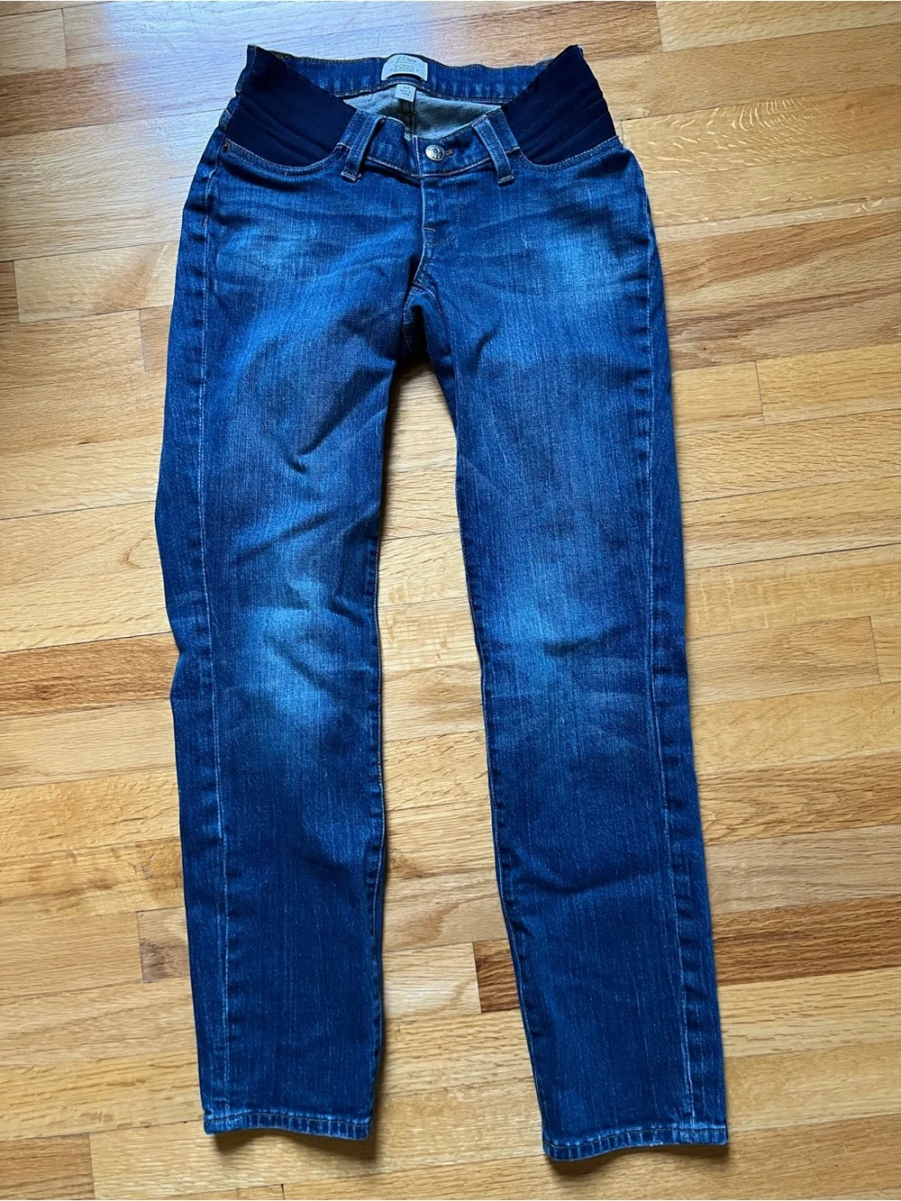 J. Crew Maternity Slim Broken-In Boyfriend Jeans - Blue Denim size 24 (short in)